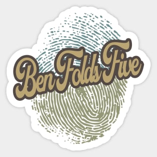 Ben Folds Five Fingerprint Sticker